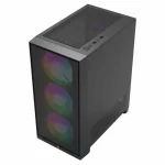 LinkTech Bahamut M 4F Black Mid Tower Case - M-ATX, 4x 120mm RGB Fans 13 LinkTech Bahamut M 4F M ATX pic 7