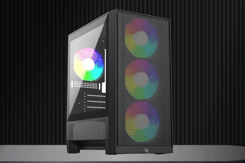 LinkTech Bahamut M 4F Black Mid Tower Case - M-ATX, 4x 120mm RGB Fans 16 Nội thất tương thích Mainboard M-ATX và ITX trên LinkTech Bahamut M 4F