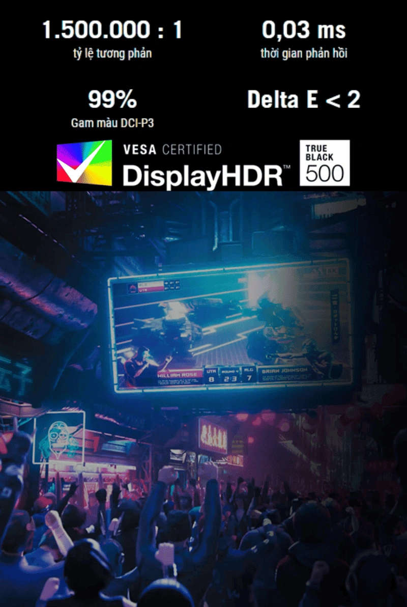 Tandem QD-OLED Gen 3 trên ASUS ROG Swift OLED PG32UCDM3