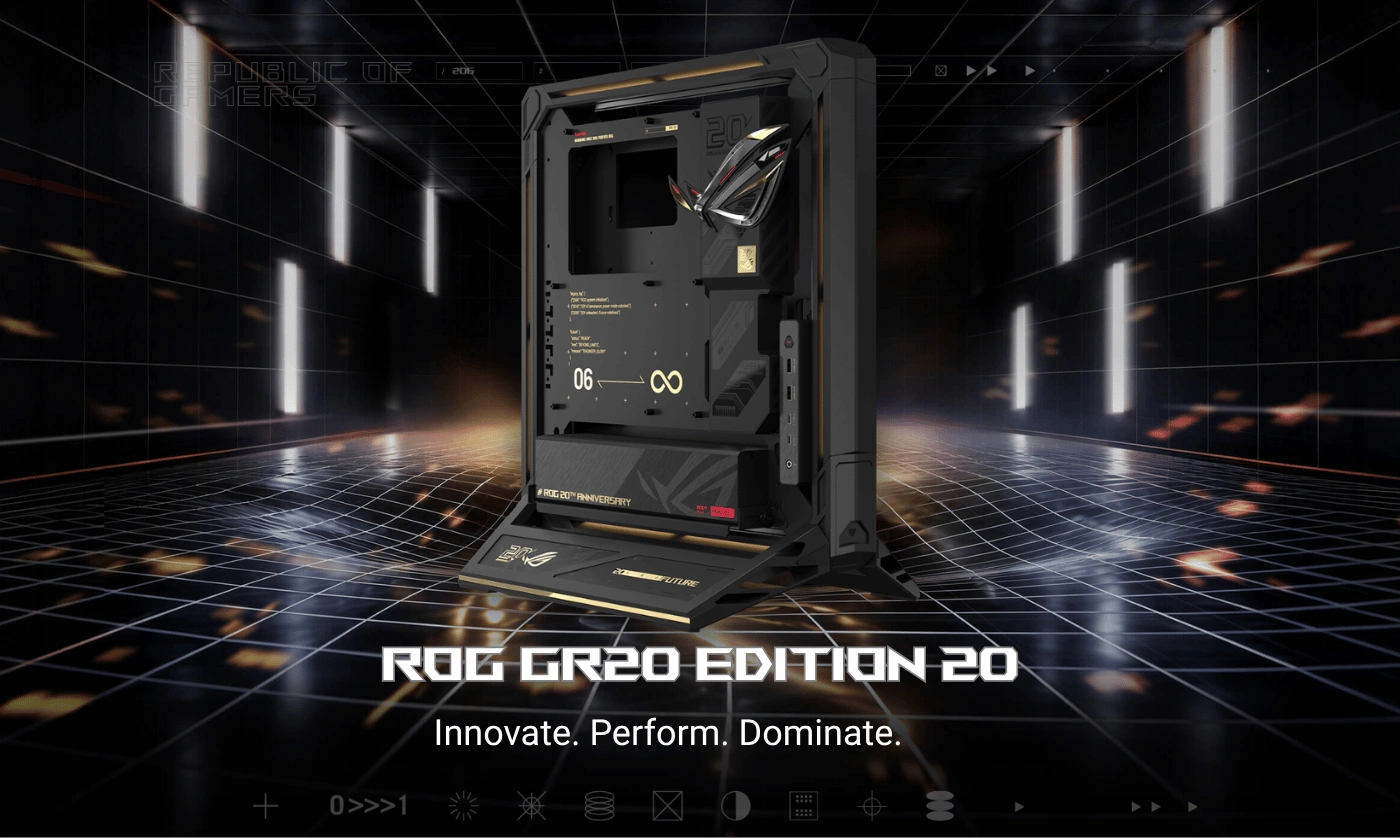 ASUS ROG GR20 Edition 20 Open-frame Gaming Case 48 Case ASUS ROG GR20 Edition 20 Open Frame E-ATX