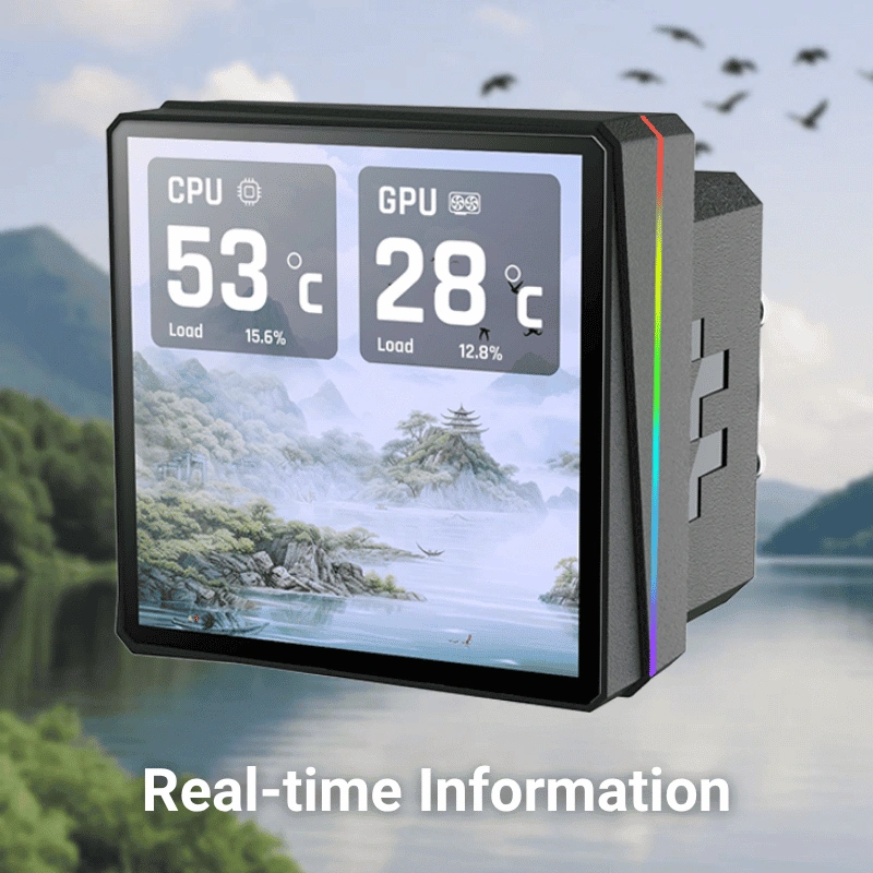 THERMALTAKE TH360 V3 Ultra – 360mm LCD 3.95" ARGB Sync AIO Liquid CPU Cooler 52 placeholder
