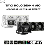 TRYX HOLO 360 Holographic Visual Effect AIO Liquid CPU Cooler