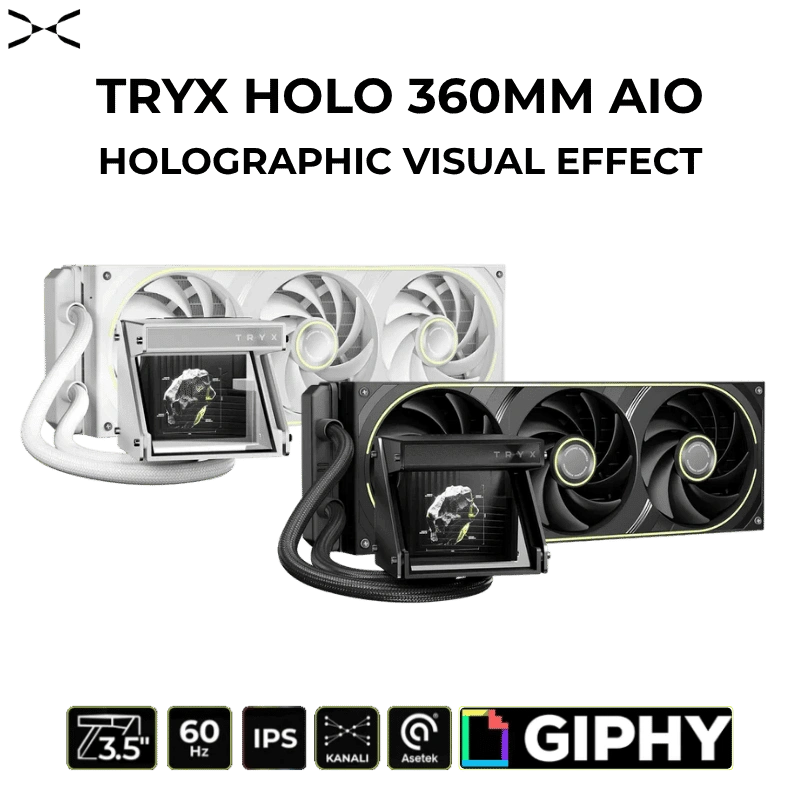 TRYX HOLO 360 Holographic Visual Effect AIO Liquid CPU Cooler 1 TRYX HOLO 360 Holographic Visual Effect AIO Liquid CPU Cooler