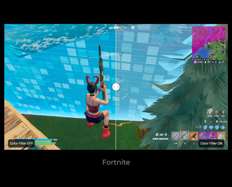 Color Filter trên Fortnite