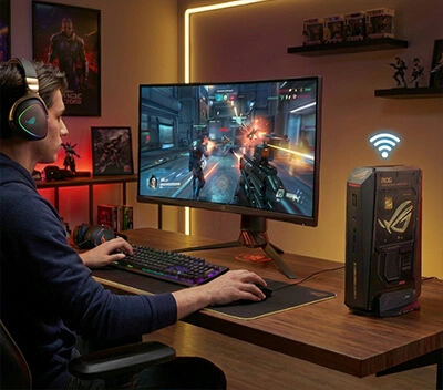 ASUS ROG NUC 16 Edition 20 (RNUC16JNK9X8ADA2) mini PC - Core Ultra 9 290HX, RTX 5090 24GB, 64GB DDR5, 2TB PCIe 5.0, Wi-Fi 7 26 Intel Killer Wi-Fi 7 ROG NUC 16 Edition 20