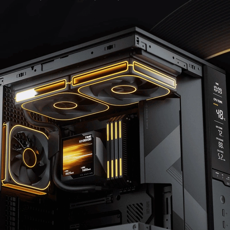 JONSBO D34 M-ATX Case - màn hình Monitoring, AIO 280mm 38 Khả năng tản nhiệt AIO 280mm và tối đa 5 quạt của JONSBO D34