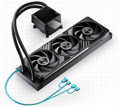 JONSBO TM-360 Black AIO Liquid Cooling – 360mm màn hình IPS, ARGB, TDP 325W 17 Cụm 3 quạt ARGB JONSBO TM-360 Black