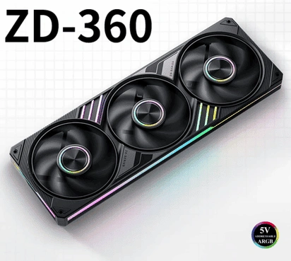 JONSBO TM-360 Black AIO Liquid Cooling – 360mm màn hình IPS, ARGB, TDP 325W 18 Hiệu năng quạt 2400 RPM của JONSBO TM-360 Black