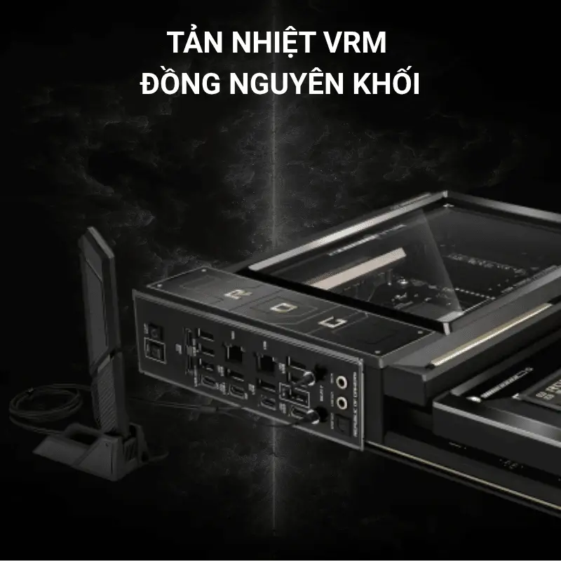 ASUS ROG CROSSHAIR X870E EDITION 20 Mainboard 31 Kết nối Wi-Fi 7 Dual 10Gb LAN và USB4