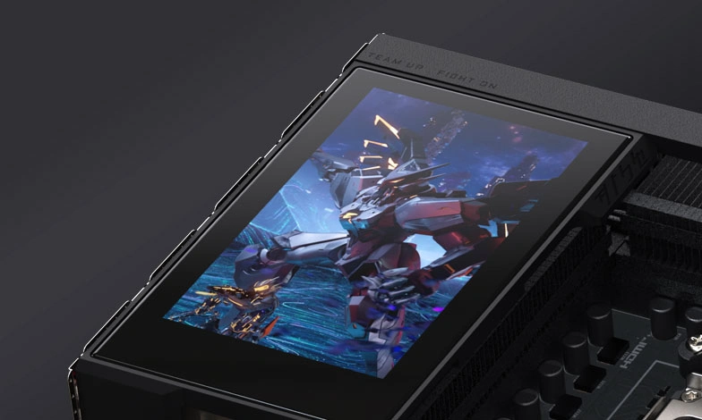 GIGABYTE X870E AORUS XTREME X3D AI TOP Mainboard 23 Màn hình LCD Edge View GIGABYTE X870E AORUS XTREME X3D AI TOP