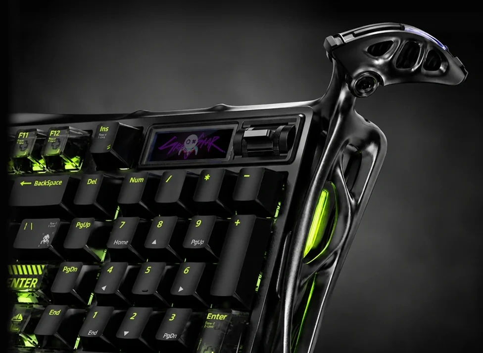 GravaStar Mercury K98 Pro Phantom Black Gaming Keyboard 11 GravaStar Mercury K98 Pro Exoskeleton Design