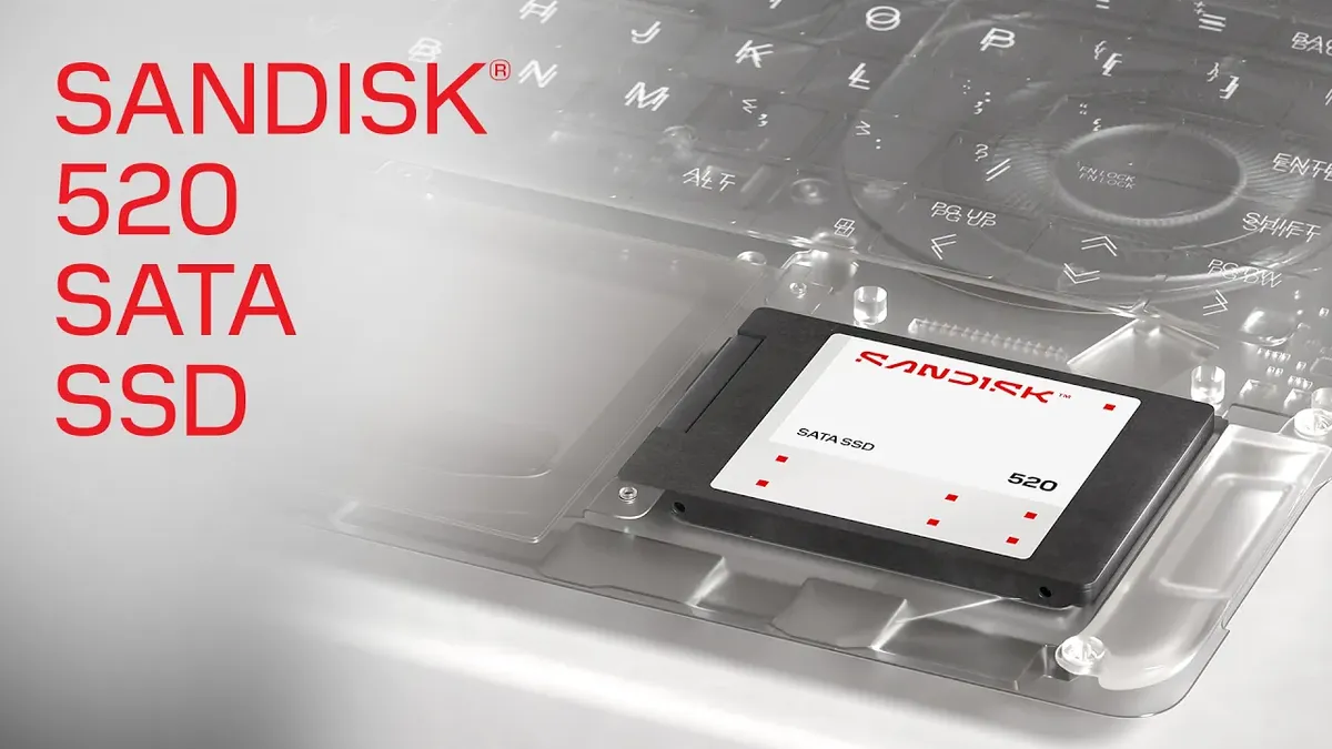SANDISK 520 SATA 2TB SSD - SATA III, 2.5" Form Factor 6 SANDISK 520 SATA SSD 2TB SATA 2.5 inch đọc 560MB/s