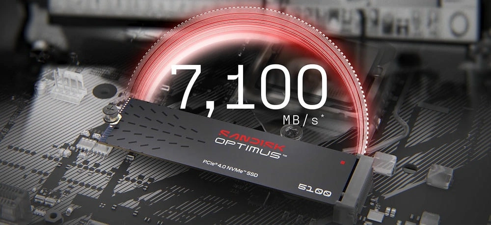 SANDISK Optimus 5100 NVMe SSD 4TB PCIe 4.0 tốc độ 6900MB/s