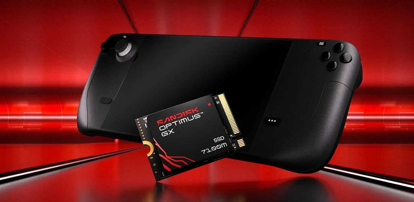 SANDISK Optimus GX 7100M NVMe SSD 2TB M.2 2230 handheld Gaming